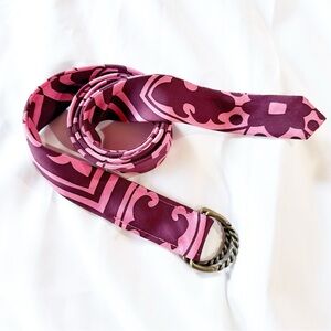 J Crew Silk Tie Belt